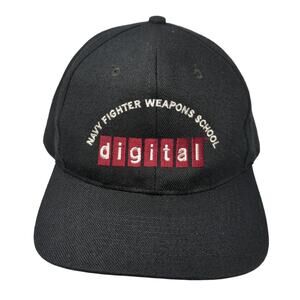 Navy Fighter Weapons School Digital Snapback Cap Black One Size Custom Logos